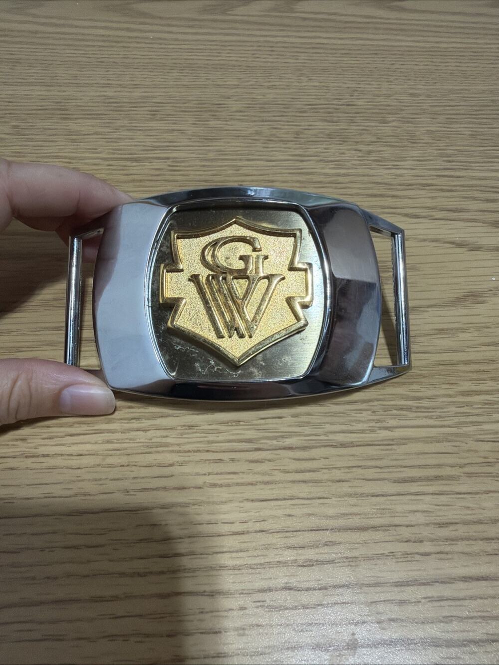 Big‎ Heavy Vintage 1970s Honda Gold Wing Motorcycle Logo Belt Buckle